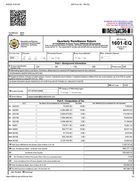 1601eq|Procedures in accomplishing BIR Form No. 1601EQ .